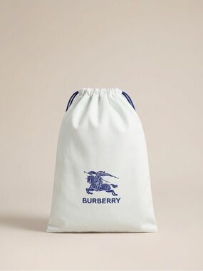 Burberry Shoe Dust Bag Set (2) – White Drawstring Bags – Logo & Equestrian